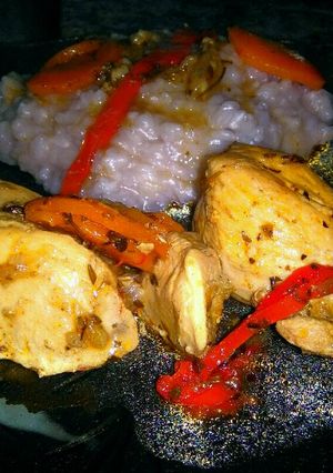 Una foto de Pollo a la cacerola con verduras