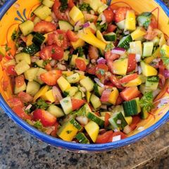 Mediterranean fruit salad 🍓 A picture of Mediterranean fruit salad 🍓.