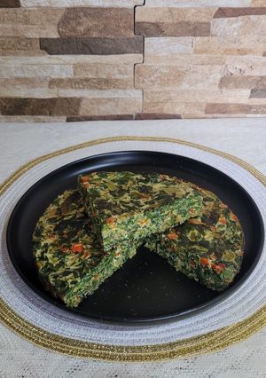 Una foto de Tortilla de acelga y espinaca