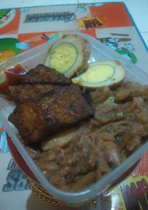 Foto resep Gudeg + tahu tempe bacem rumahan