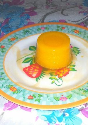 Foto resep Puding Kabocha Vla Lemon Madu Simple