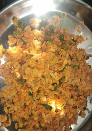 A picture of Vegetable poha.