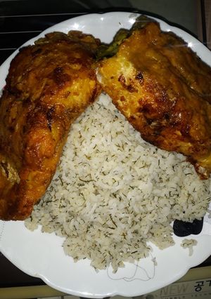 عکسی از دستور شوید پلو با ماهی