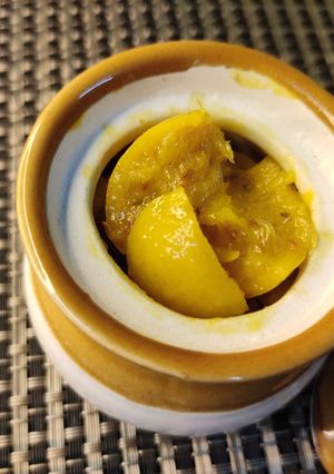 A picture of Lemon Pickle | Nimbu ka aachar | Limbu nu athanu.