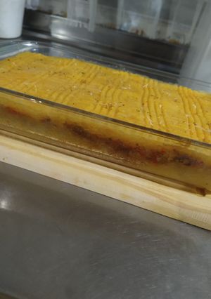 Una foto de Pastel mixto de soja texturizada