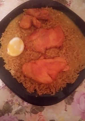 صورة لوصفة أرز المطاعم مع الدجاج