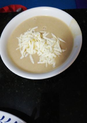 Una foto de Sopa dulce de maíz porva
