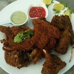 A picture of Crispy Fried Mutton Chops😋😋😋.