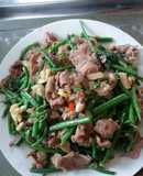 Đọt su xào thịt bò