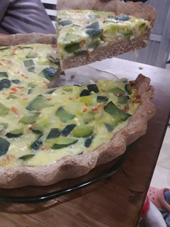 Una foto de Tarta de zapallito con masa de harina integral (Casera)🤗