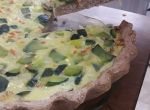 Una foto de Tarta de zapallito con masa de harina integral (Casera)🤗