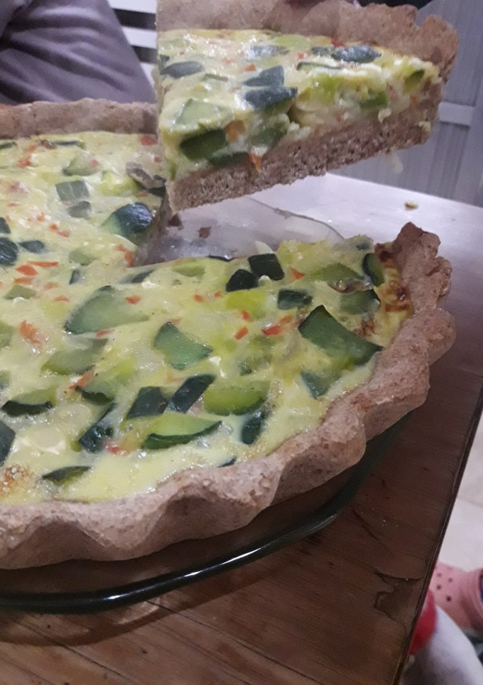 Una foto de Tarta de zapallito con masa de harina integral (Casera)🤗