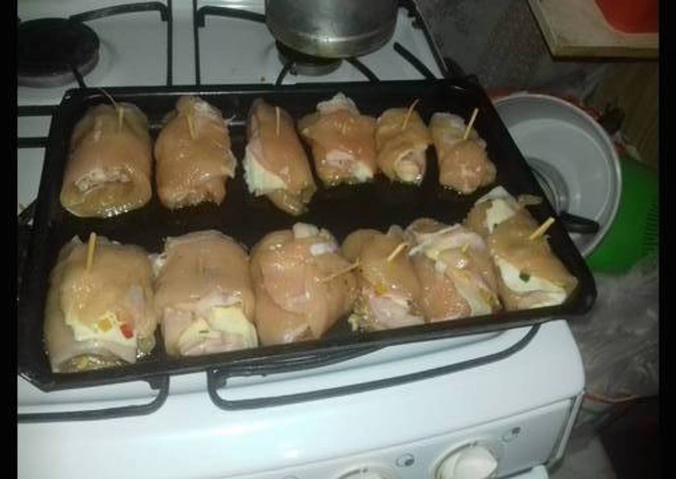 Poupie de pollo con puré mixto