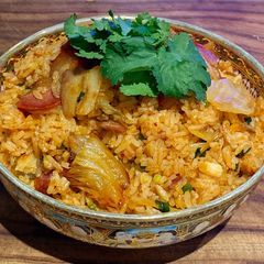Kimchi fried rice A picture of Kimchi fried rice.