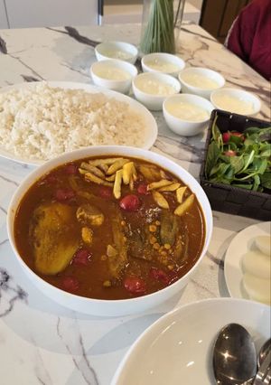 عکسی از دستور قیمه بادمجان