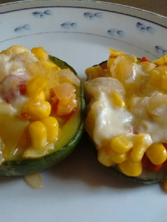 Una foto de Zapallitos rellenos con choclo