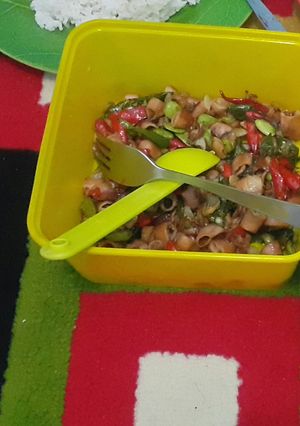 Foto resep Tumis cumi pete pedas