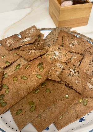 Foto principal de Crackers de Trigo Sarraceno !!! Dieta SIBO y FODMAP Faciliiiiiisimos !!!!