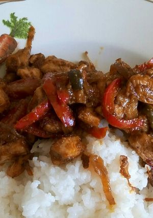 Foto resep Ayam Paprika Pedas Manis
