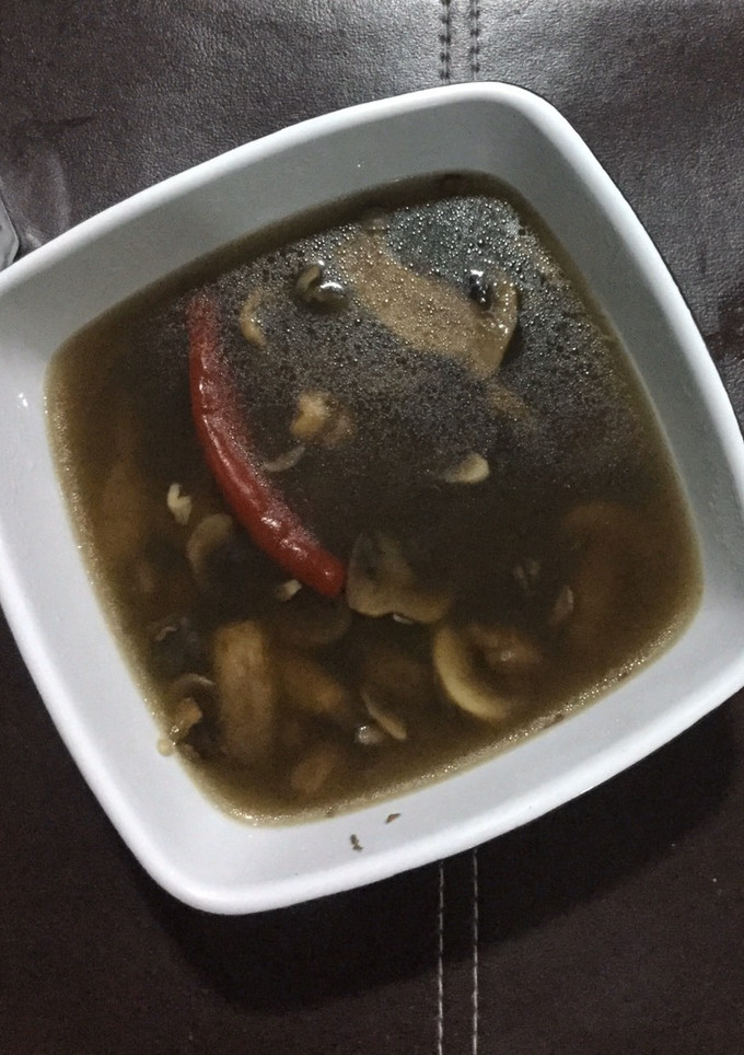Una foto de Sopa de champiñones