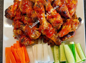 A picture of Oven Baked Buffalo Chicken Wings:.