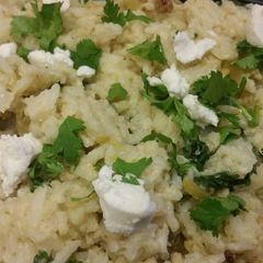 A picture of Creamy Green Chile Rice w/ Goat Cheese.