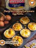 Macaroni Carbonara Cheesy Egg Muffin