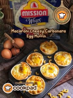 Gambar Macaroni Carbonara Cheesy Egg Muffin