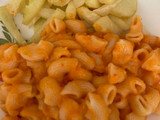 Macarrones con salsa natural de tomate🍅