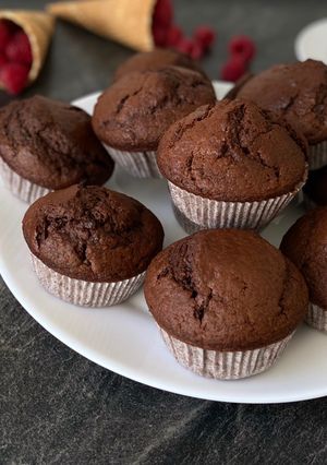Csupa csokis muffin recept fotója