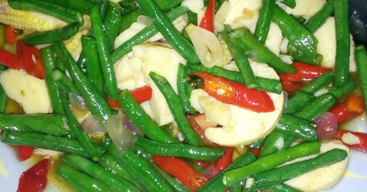Resep Kacang panjang tofu fresh oleh Wina - Cookpad