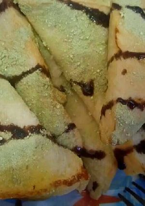Foto resep Roti bakar green tea