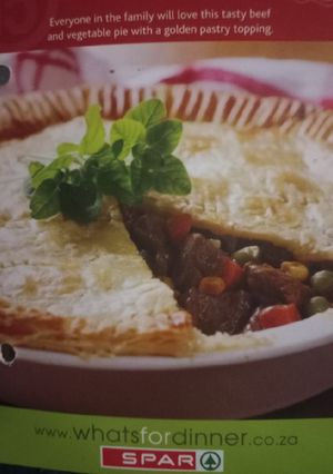 A picture of Steak & Vegetable Pie.
