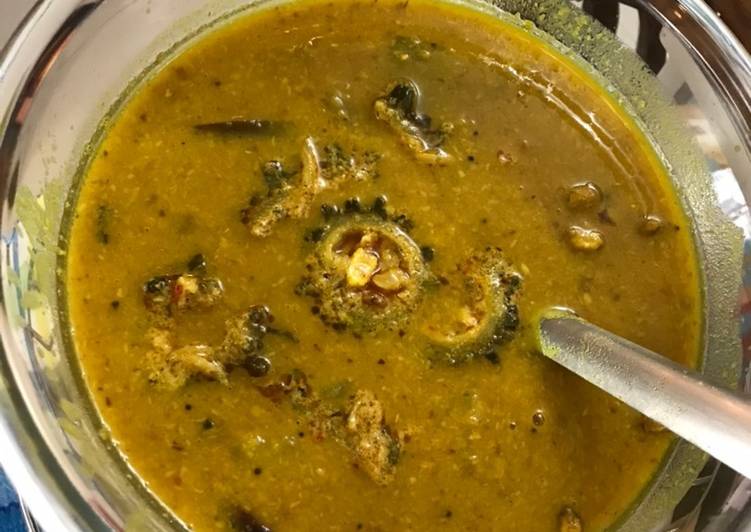 Recipe of Any-night-of-the-week Moong Dal with the Bottle Gourd &amp; Bitter Gourds and Coconut