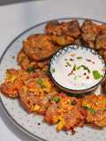 Garlic Butter Smashed Baby Potatoes Yogurt Sauce