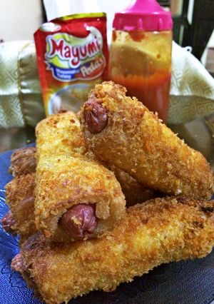 Foto resep Roti goreng keju sosis ala Iaa