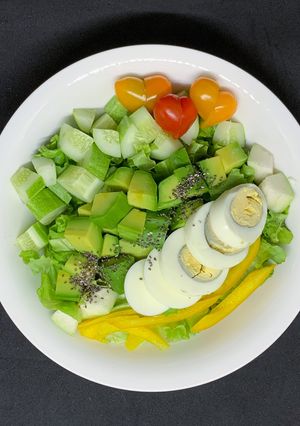 Hình của món Salad trứng bốn mùa: giảm cân + eat clean.
