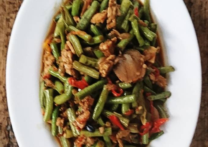 Oseng2 kacang panjang dan tempe