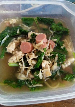 Foto resep Oseng sosis sawi teri mpasi