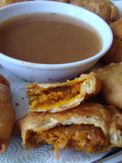 A picture of Mini Onion Samosa.