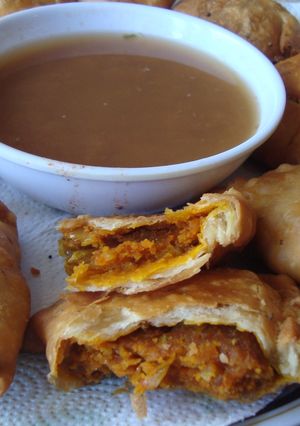 A picture of Mini Onion Samosa.