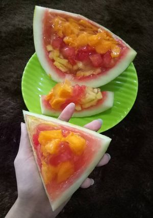 Foto resep Semangka jelly nano nano