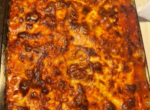 A picture of Sausage & Ground beef Lasagna.