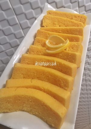 Foto resep Lemon Cake Kukus tanpa Mixer (Takaran Sendok)