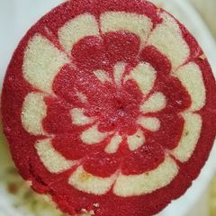 A picture of Egg less Zebra Cake.