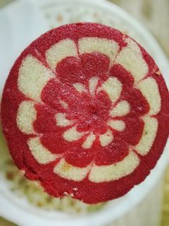 A picture of Egg less Zebra Cake.