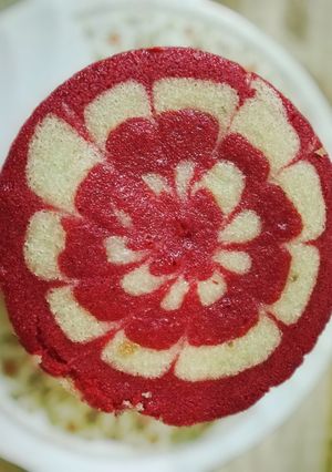 A picture of Egg less Zebra Cake.
