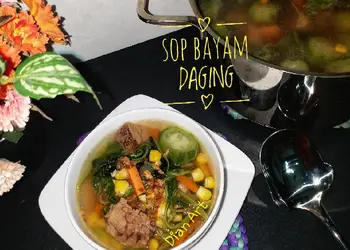 Resep Mudah &amp;#34;Sop Bayam Daging&amp;#34; Paling Enak