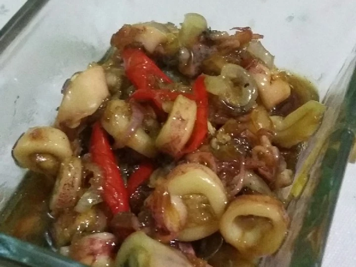 Langkah Gampang Membuat Resep  Tumis manis cumi asin yang Bikin Ngiler, Sempurna
