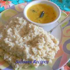 A picture of Jowar Rice / Jonna Annam.